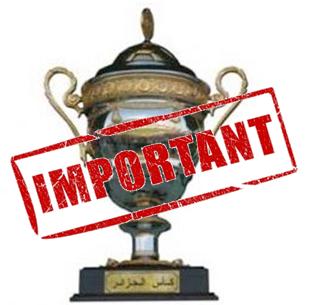 Coupe d'Algérie - Seniors : rectificatif programme