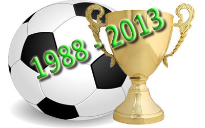 Champions de la division Régionale Une : 1988-2013