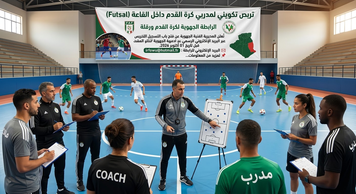 تربص المدربين كرة القدم داخل القاعة 