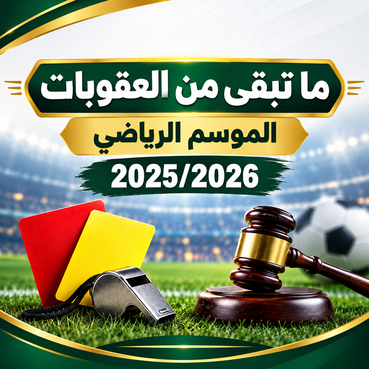 ما تبقى من العقوبات لموسم 2026-2025