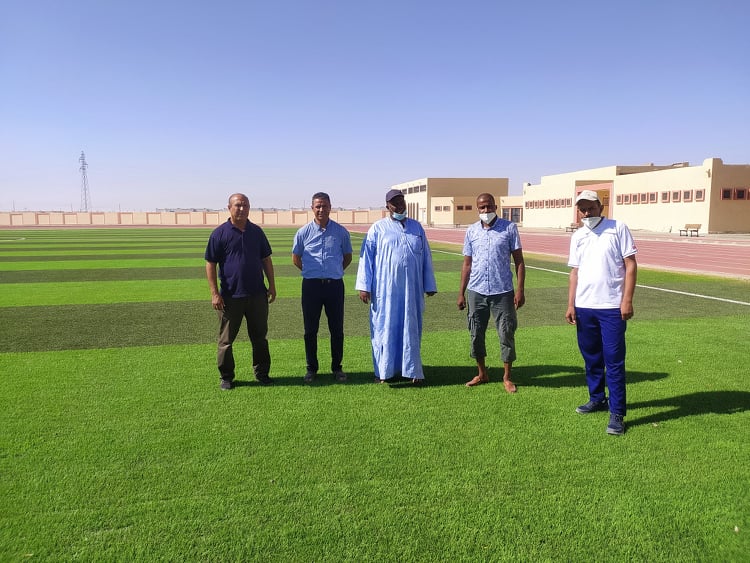 معاينة القطب الرياضي ورقلة المخصص لأكاديمية الاتحاد الجزائري لكرة القدم
