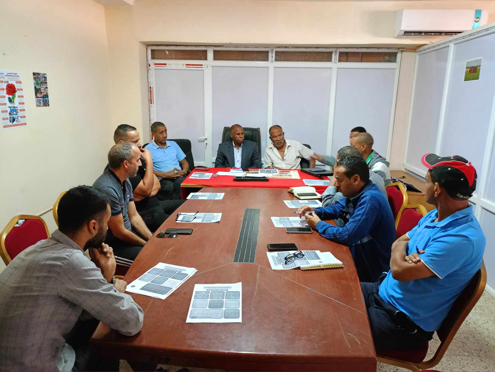 اجتماع تنسيقي كرة القدم داخل القاعة