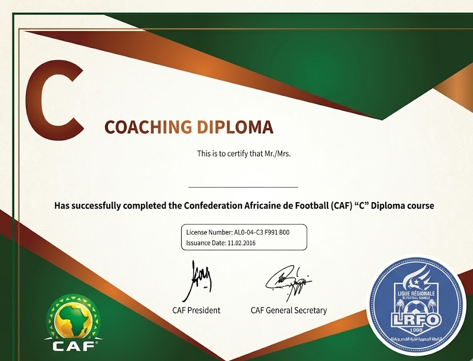 تربص المدربين CAF C